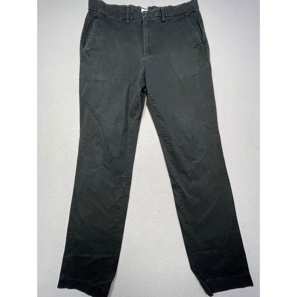 GAP Essential Khaki Slim Cotton Blend Black 32x32 Mens